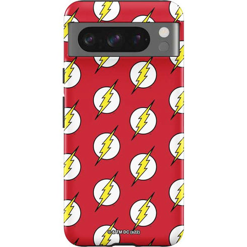 DC Comics The Flash Logo Pattern Google Pixel 8 Pro Impact Case